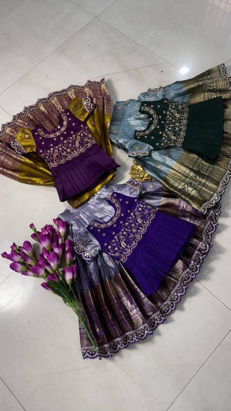 NEW LAUNCING KIDS LEHENGA CHOLI simmer Wholesale kids boutique clothing